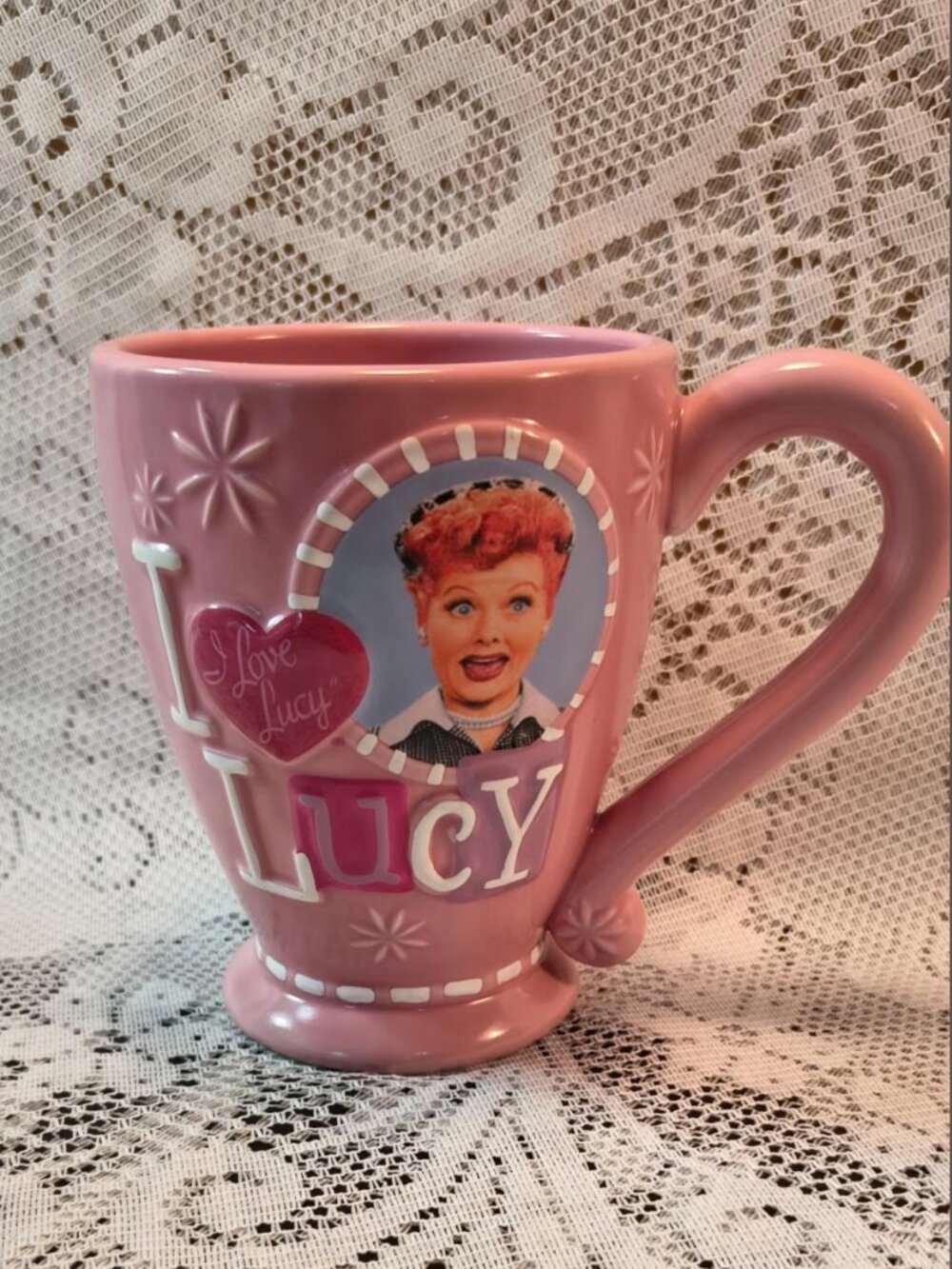 Pink I Love Lucy Mug